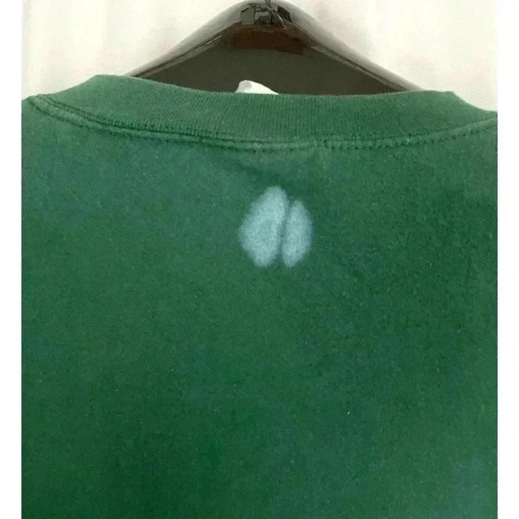 VTG Lee Green Crewneck Sweatshirt Mens LARGE Heavy Cotton Made in USA - Picture 5 of 13